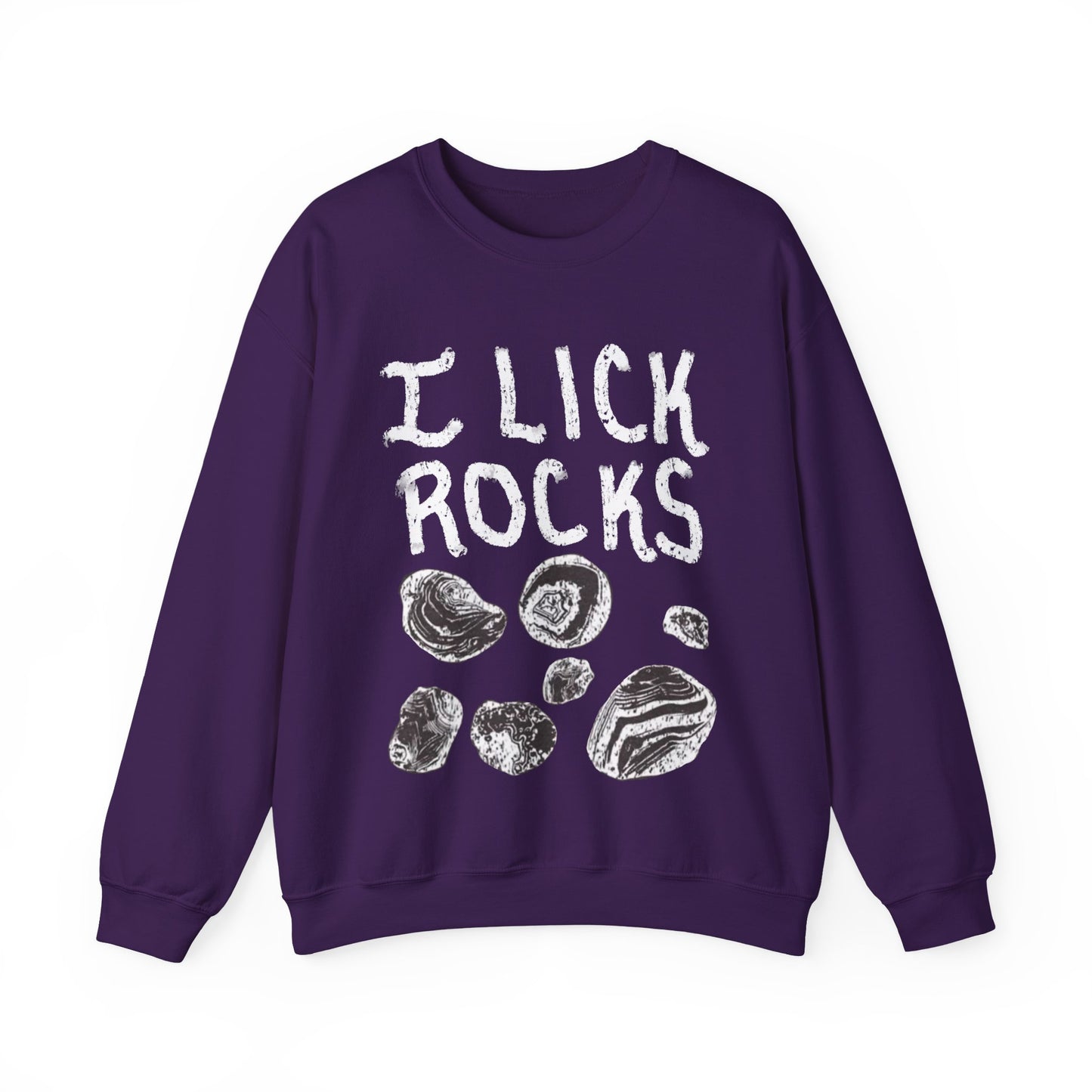 I Lick Rocks Crewneck Sweater