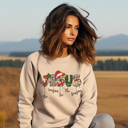 Jesus Is The Reason For The Season Crewneck Sweatshirt