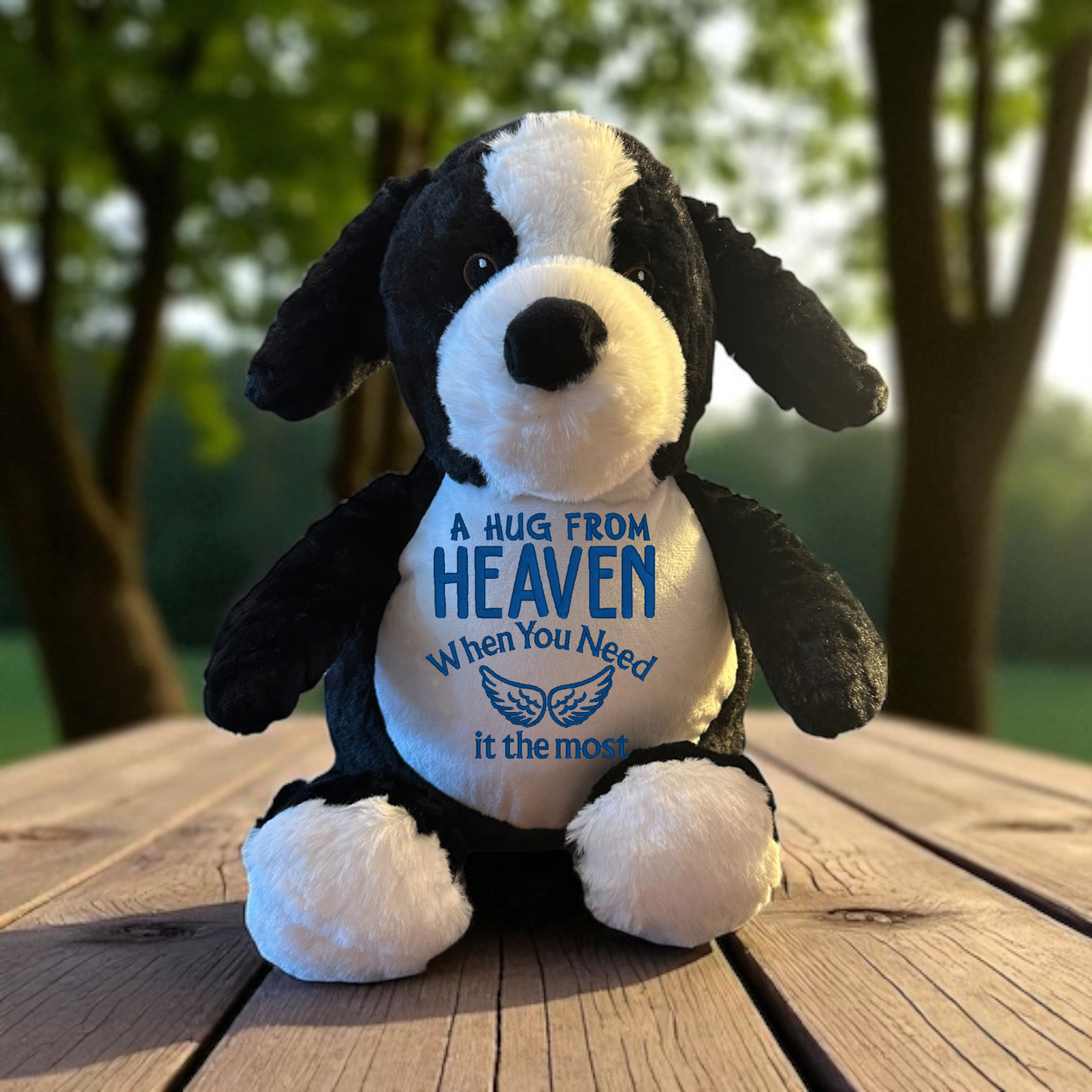 A hug From Heaven Embroidery Stuffed Animal