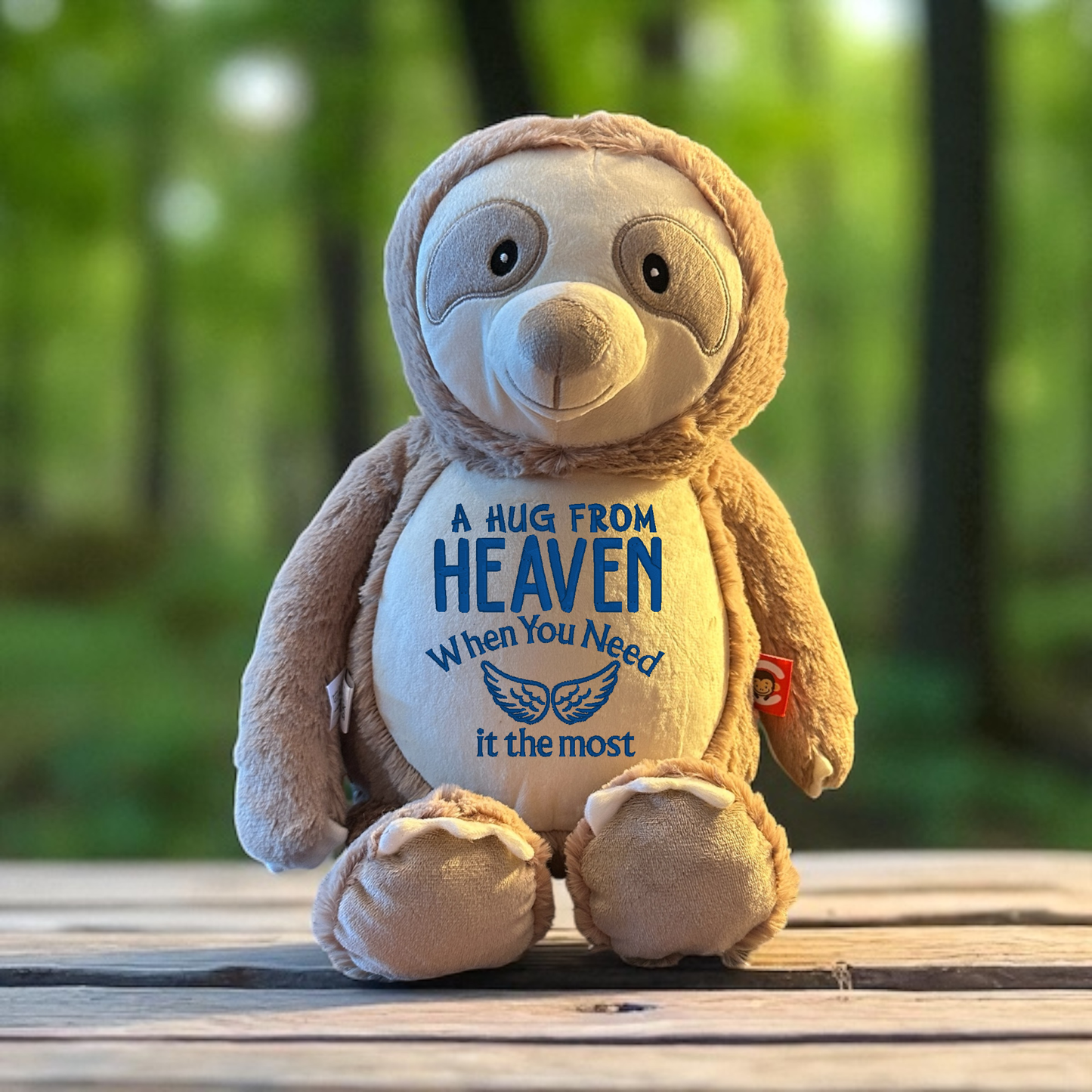 A hug From Heaven Embroidery Stuffed Animal