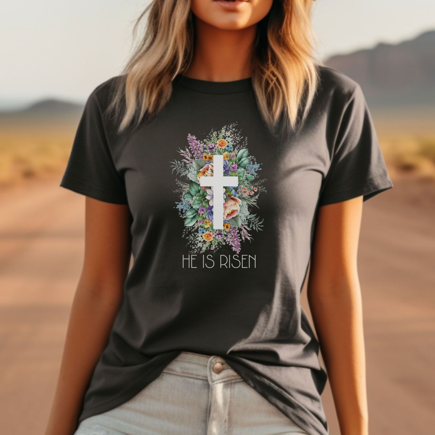 He Is Risen Christian Apparel gifts for women, Bible Verse Shirt, Christian Gifts, Christian Streetwear, Bible Verse Tee, Christian Floral Bible Shirt