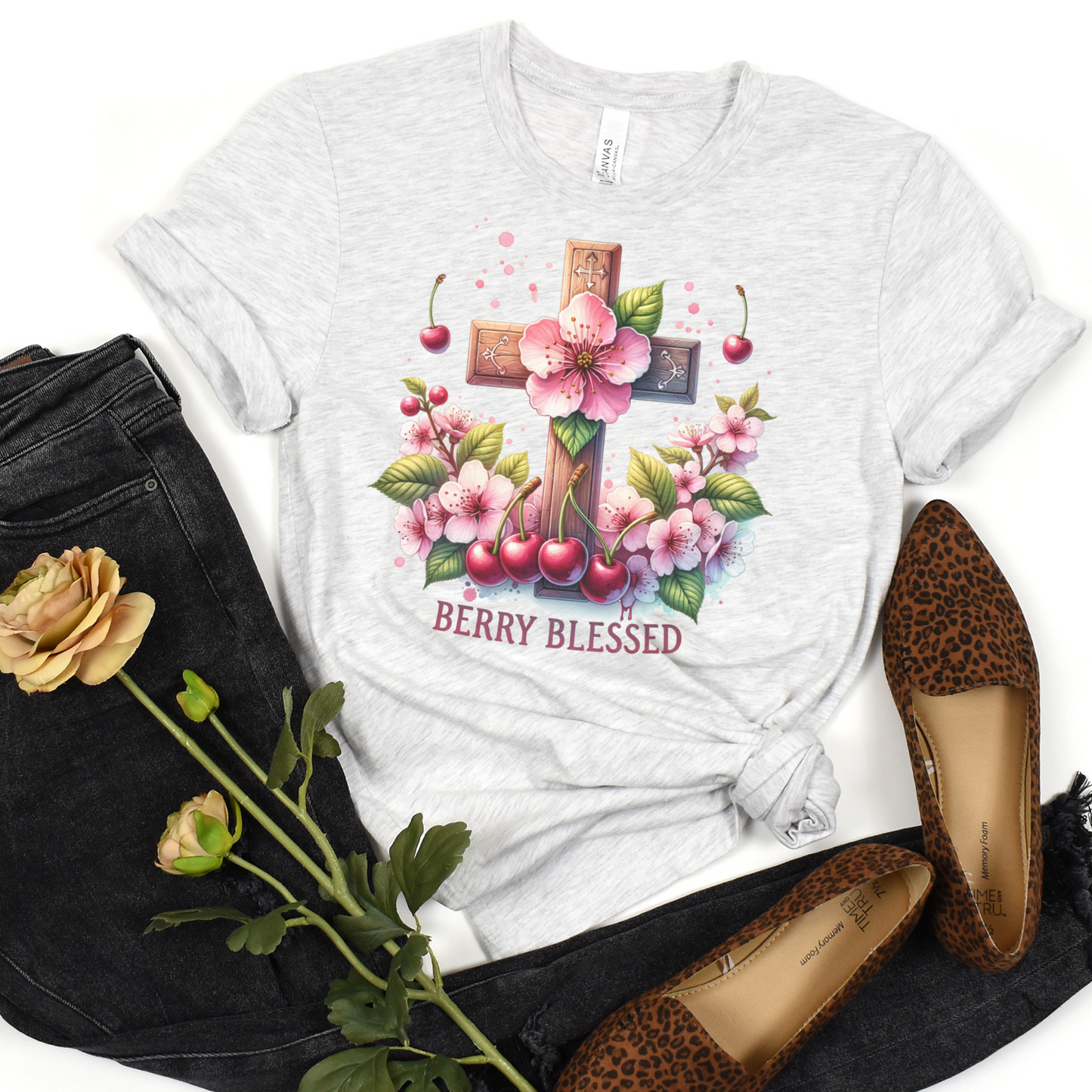 Berry Blessed Christian Apparel gifts for women, Bible Verse Shirt, Christian Gifts, Christian Streetwear, Christian Bible Shirt