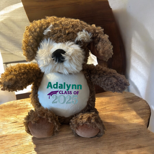Personalized cockapoo Dog Stuffed Animal