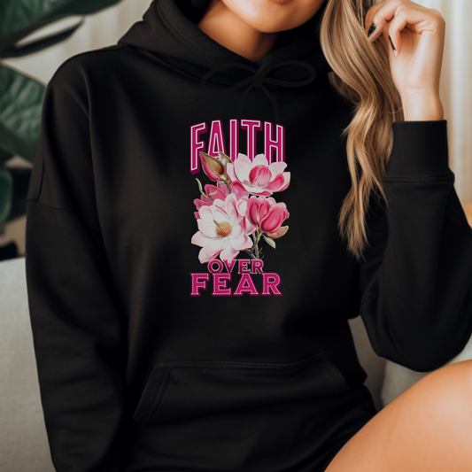 Faith Over Fear Christian Apparel gifts for women, Bible Verse Shirt, Christian Gifts, Christian Streetwear, Bible Verse Tee, Christian Floral Bible Shirt