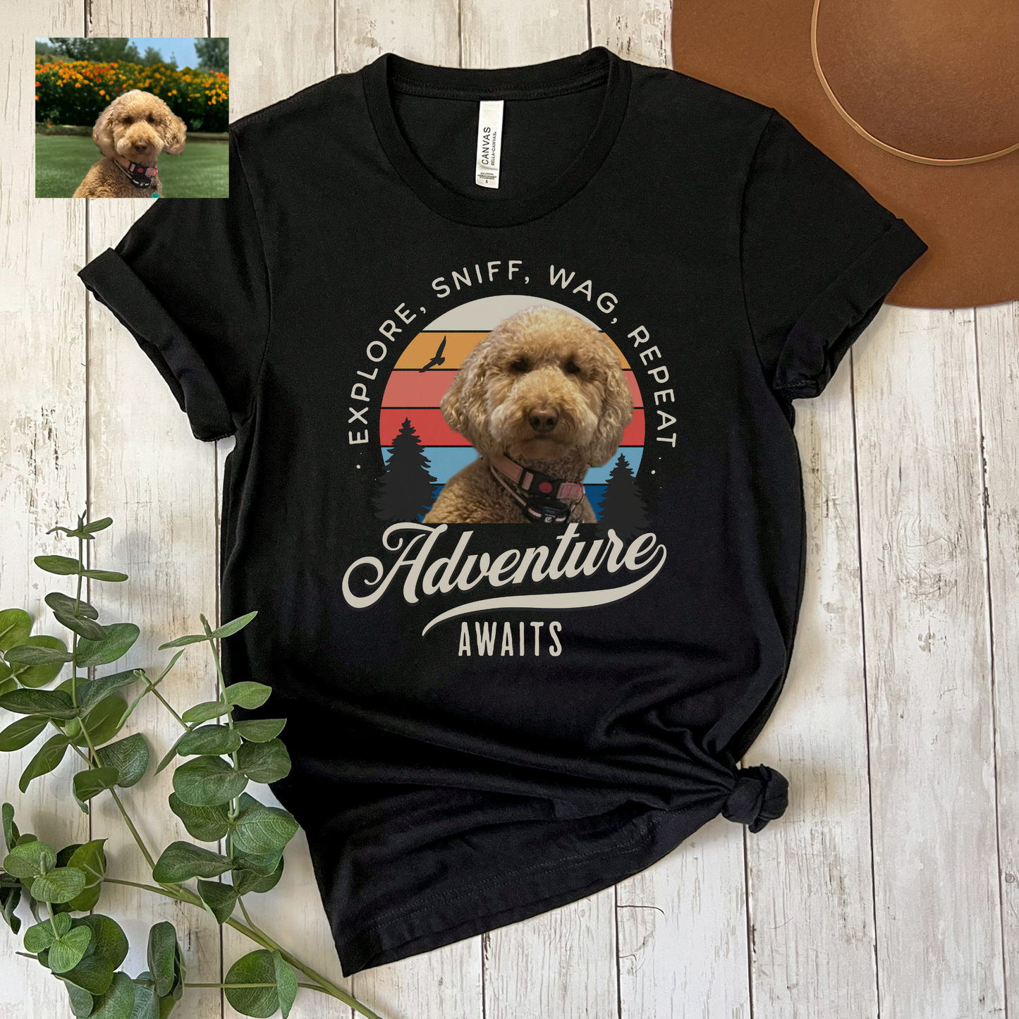 Goldendoodle Custom Dog Shirt, Custom Pet Shirt, Custom Photo Shirt, Pet Portrait, Dog Portrait, Custom T-Shirt, Goldendoodle Pet Portrait