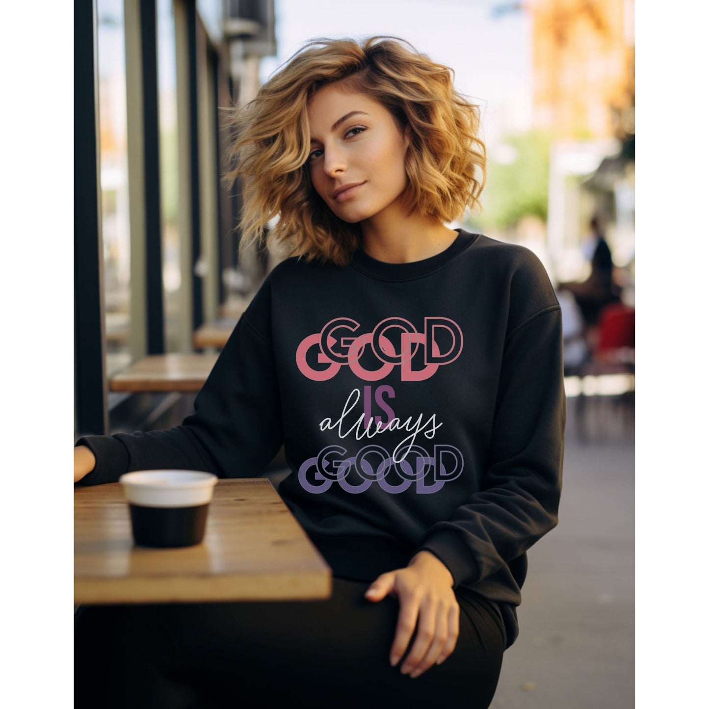 God Is Always Good Christian Apparel gifts for women, Bible Verse Shirtshirt, Christian Gifts, Christian Streetwear, Bible Verse Crewneck, Floral Crewneck