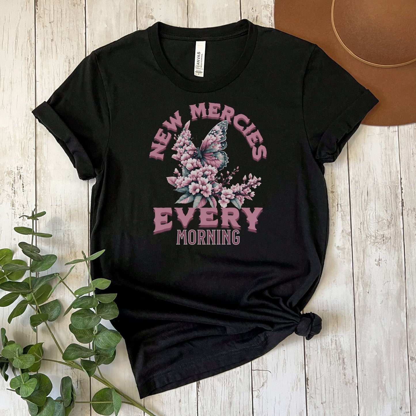 New Mercies Every Morning Christian Apparel gifts for women, Bible Verse Shirt, Christian Gifts, Christian Streetwear, Bible Verse Tee, Christian Floral Bible Shirt