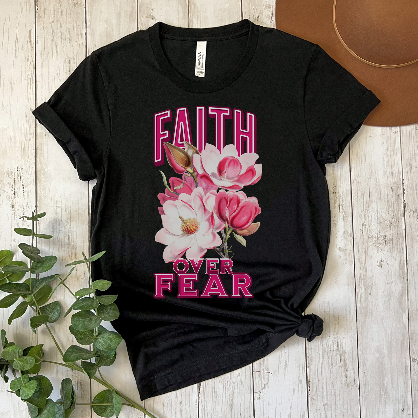 Faith Over Fear Christian Apparel gifts for women, Bible Verse Shirt, Christian Gifts, Christian Streetwear, Bible Verse Christian Floral Bible Shirt