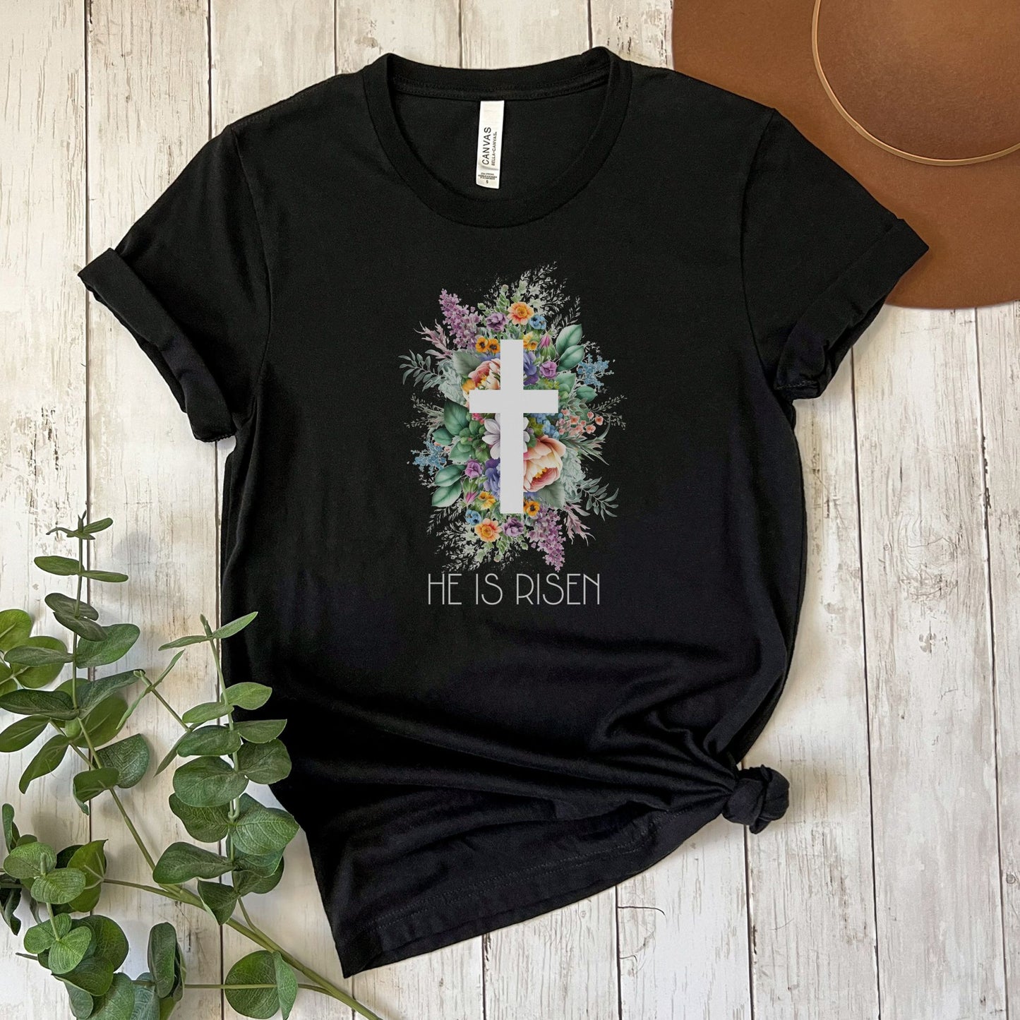 He Is Risen Christian Apparel gifts for women, Bible Verse Shirt, Christian Gifts, Christian Streetwear, Bible Verse Tee, Christian Floral Bible Shirt