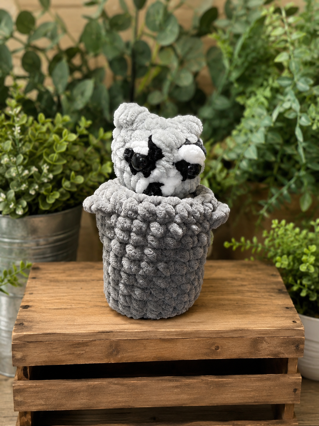 Crochet trash panda