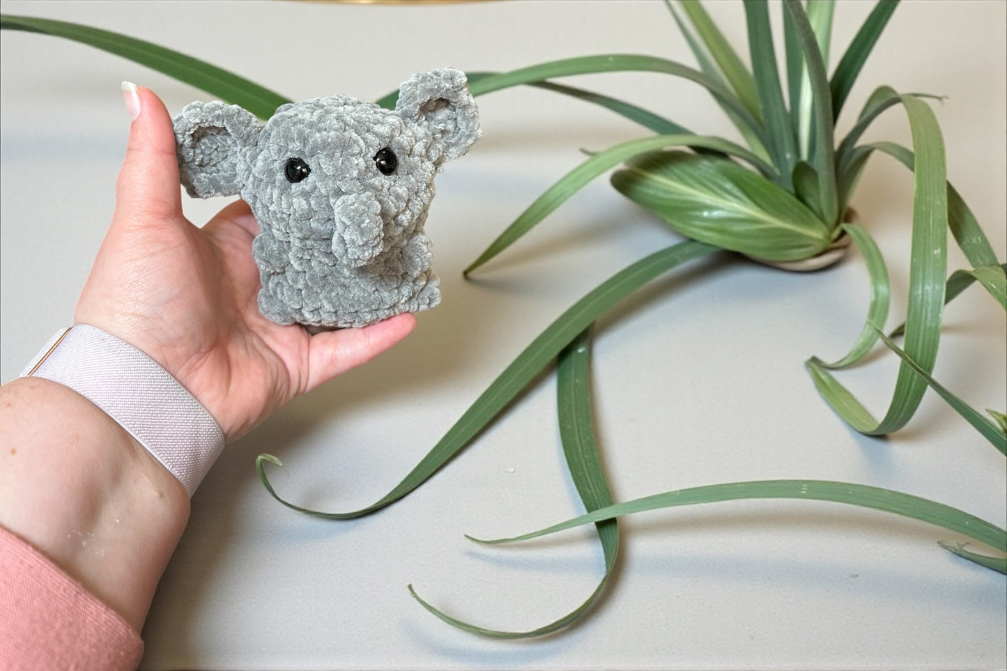 crochet elephant