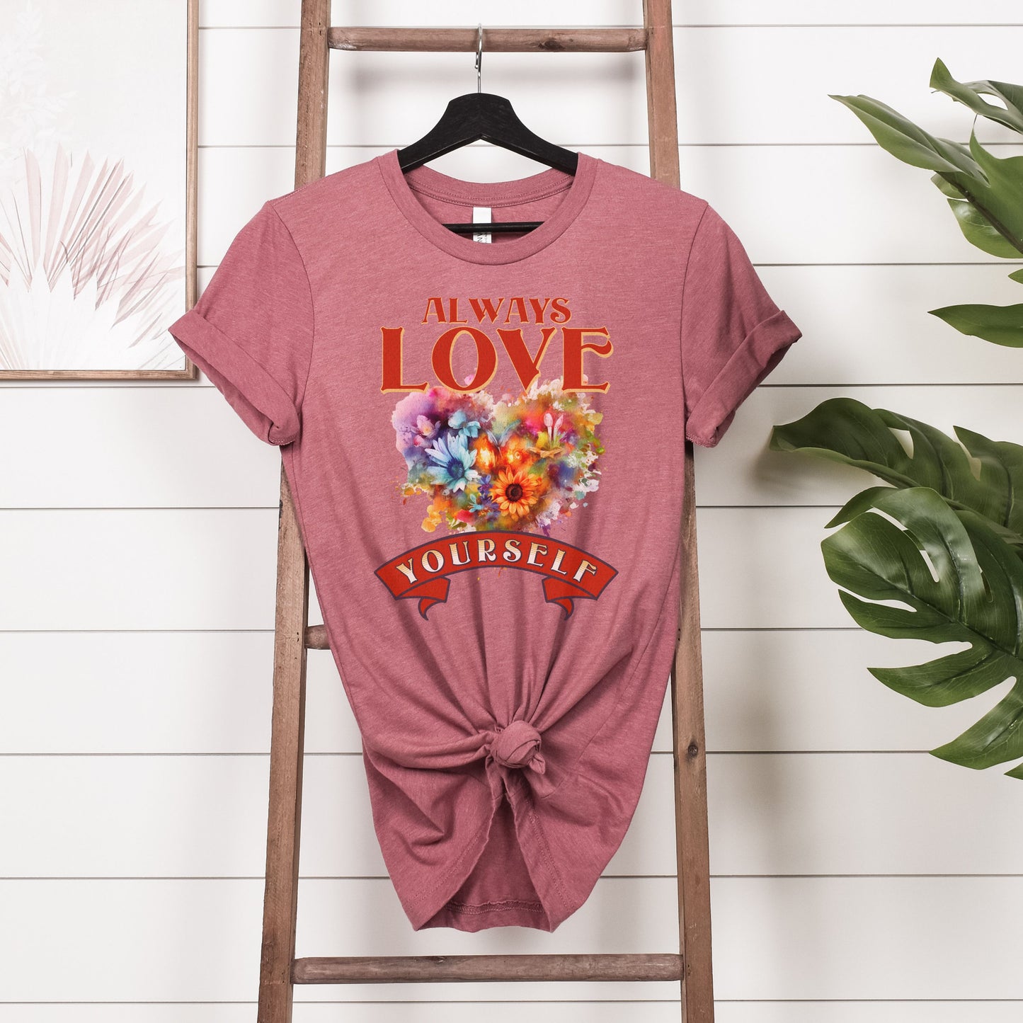 Always Love Yourself Valentines Day Shirt, Valentines Day Gifts for Her, Valentines Day Mental Health Awareness