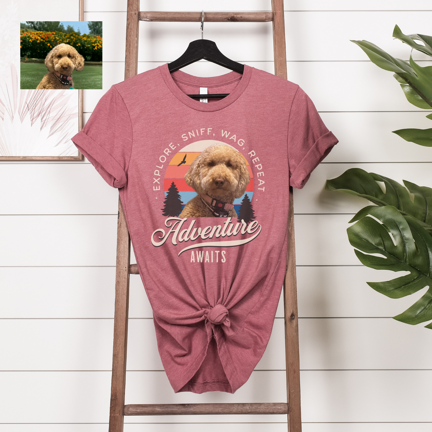 Goldendoodle Custom Dog Shirt, Custom Pet Shirt, Custom Photo Shirt, Pet Portrait, Dog Portrait, Custom T-Shirt, Goldendoodle Pet Portrait