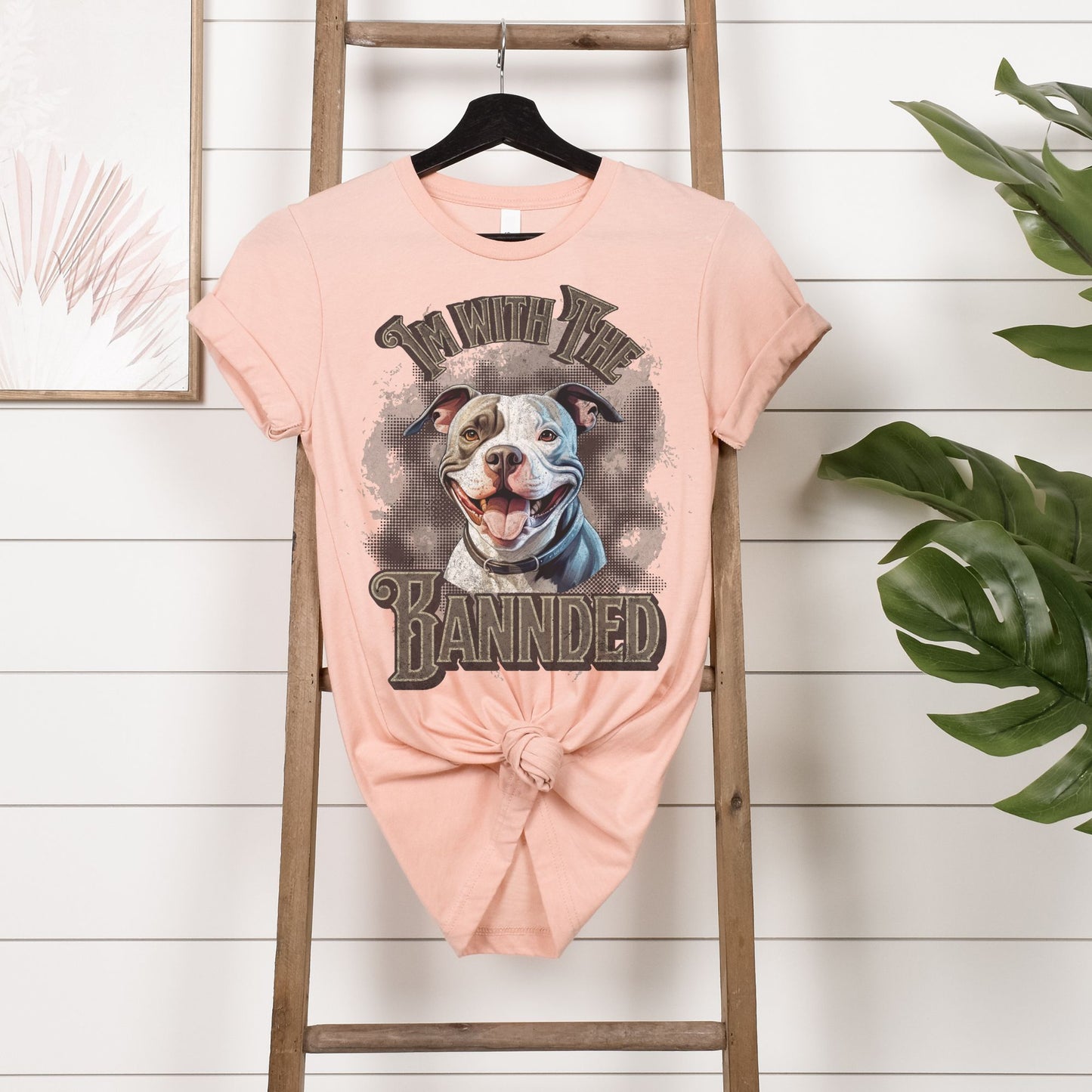 Pitbull I'm With The Banned Shirt, Pitbull Shirt, Dog Mom Shirt, Dog Mama Shirt, Dog Mom Gift, Pitbull Dad Shirt, Pitbull Mom Gift