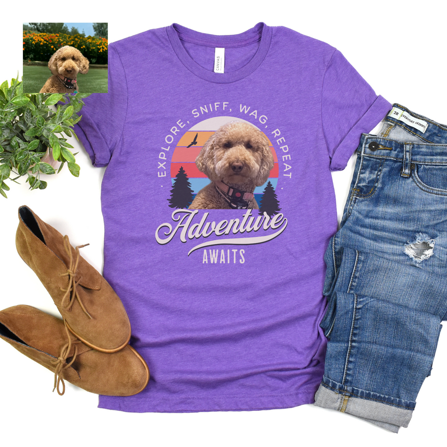 Goldendoodle Custom Dog Shirt, Custom Pet Shirt, Custom Photo Shirt, Pet Portrait, Dog Portrait, Custom T-Shirt, Goldendoodle Pet Portrait