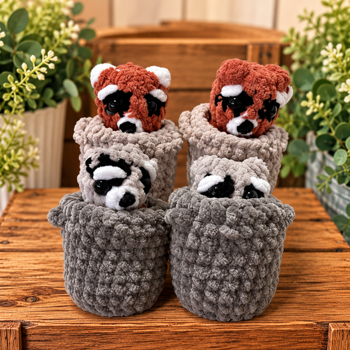 Crochet trash panda