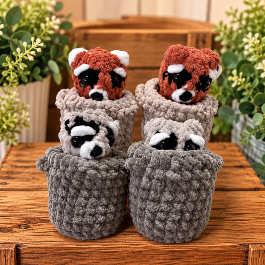 Crochet trash panda