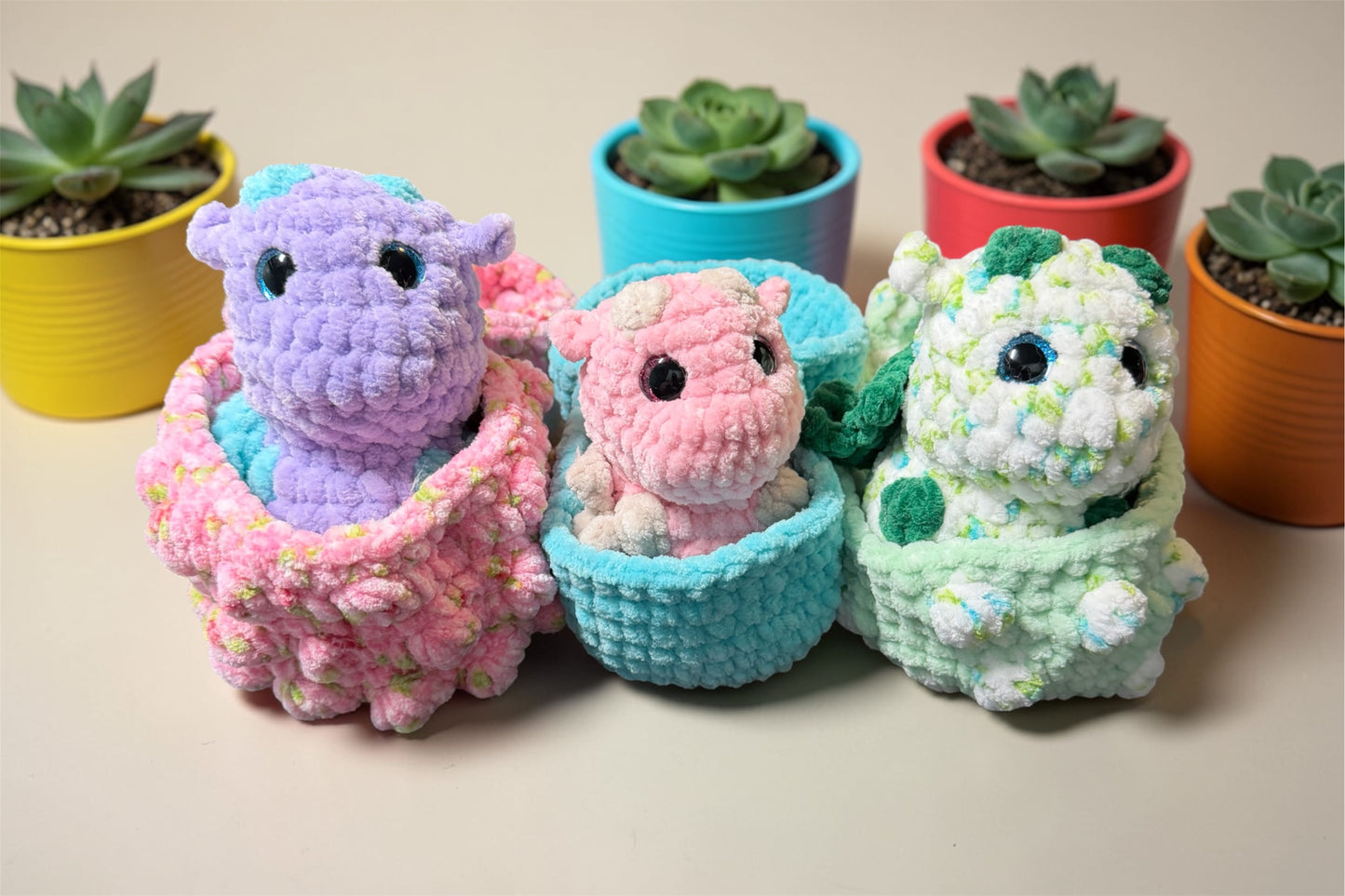 crochet hatching Dragon