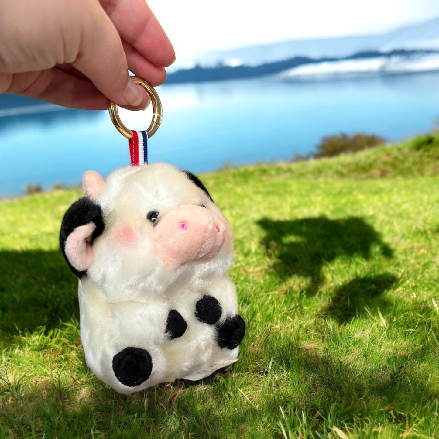 Cow keychain