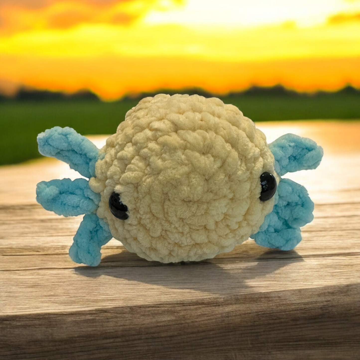 Crochet axolotl