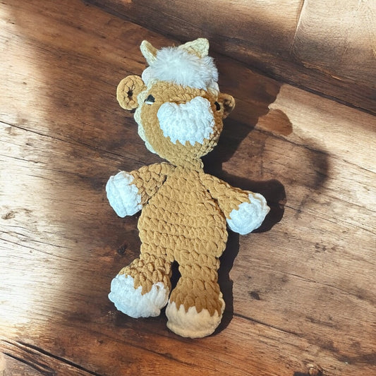 Crochet Cows Baby Security Blanket