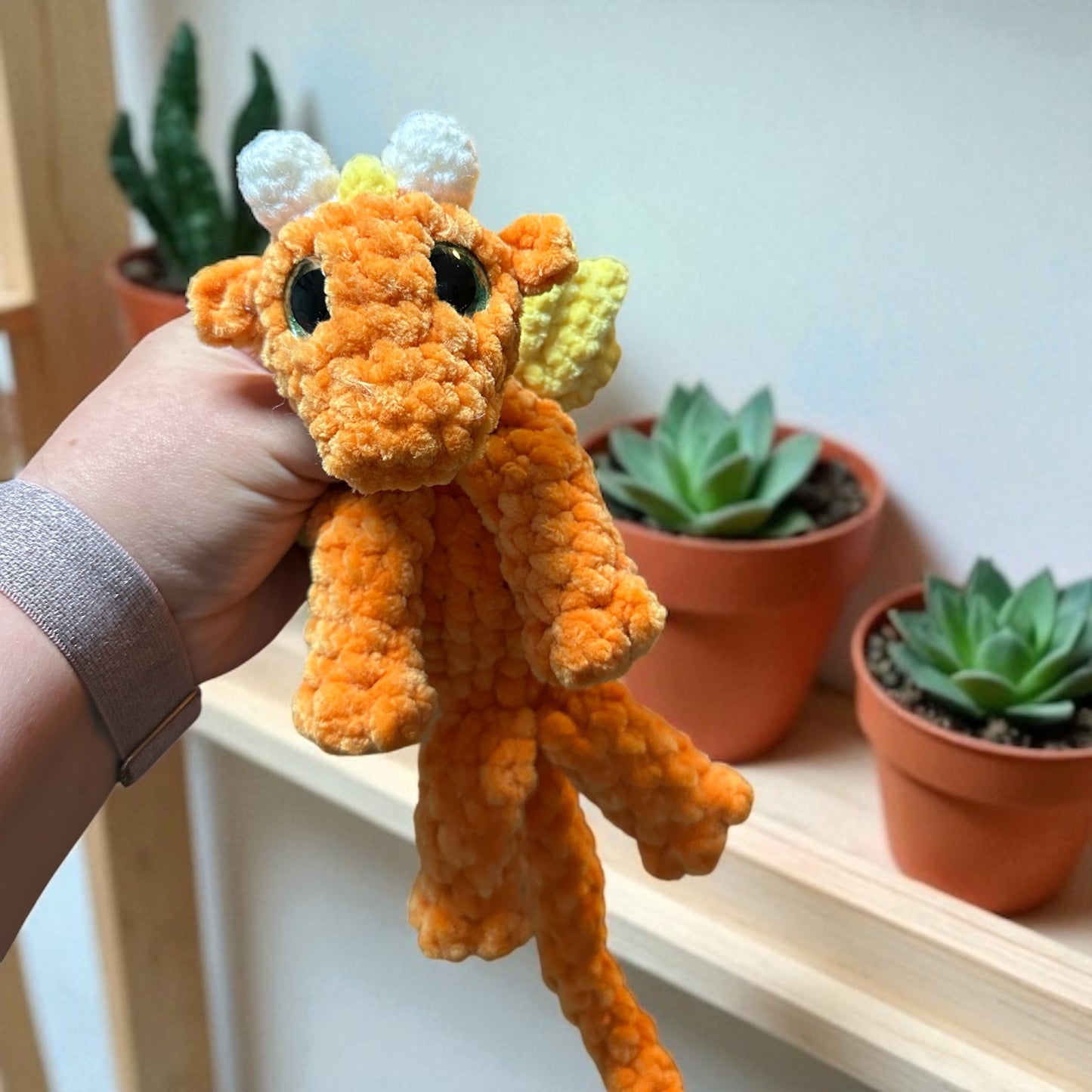 Crochet dragon Baby Security Blanket