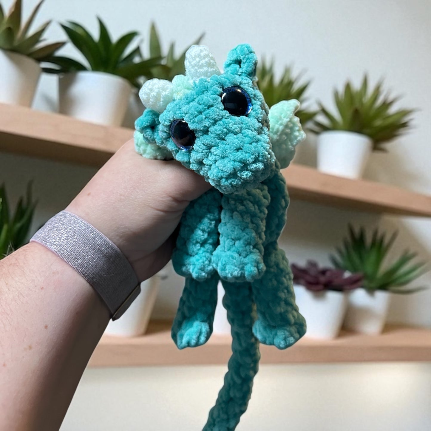 Crochet dragon Baby Security Blanket