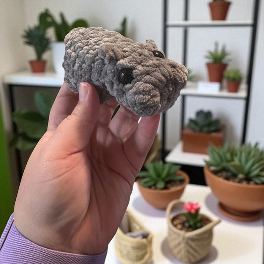 Crochet hippo