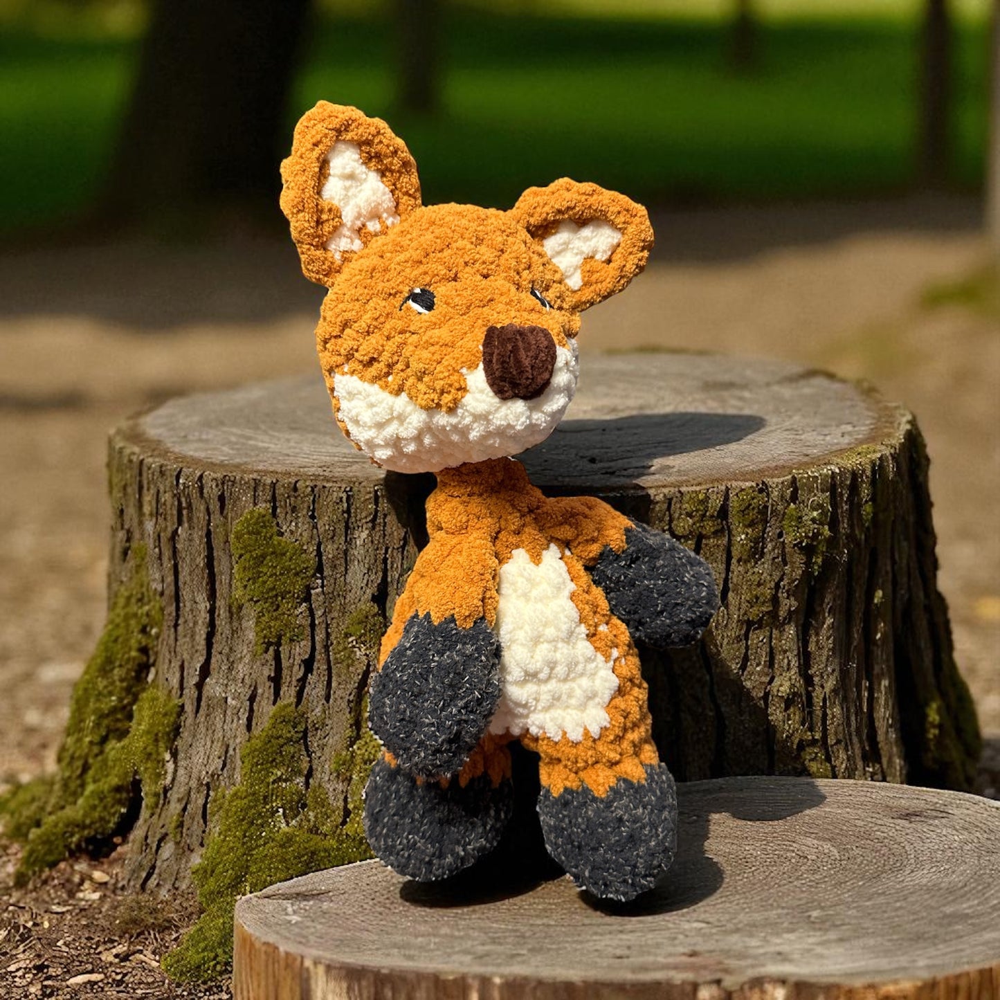 Crochet Fox Baby Security Blanket