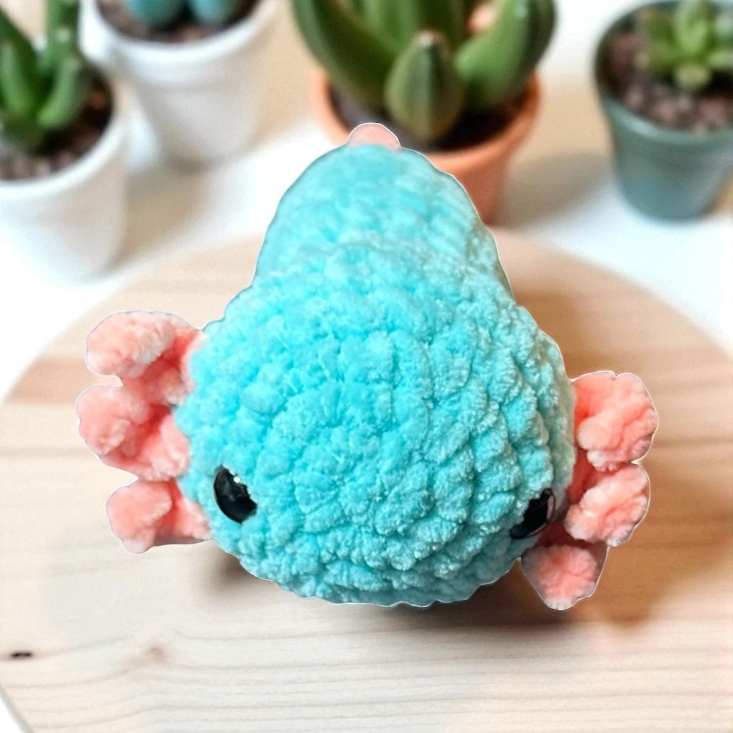 Crochet axolotl