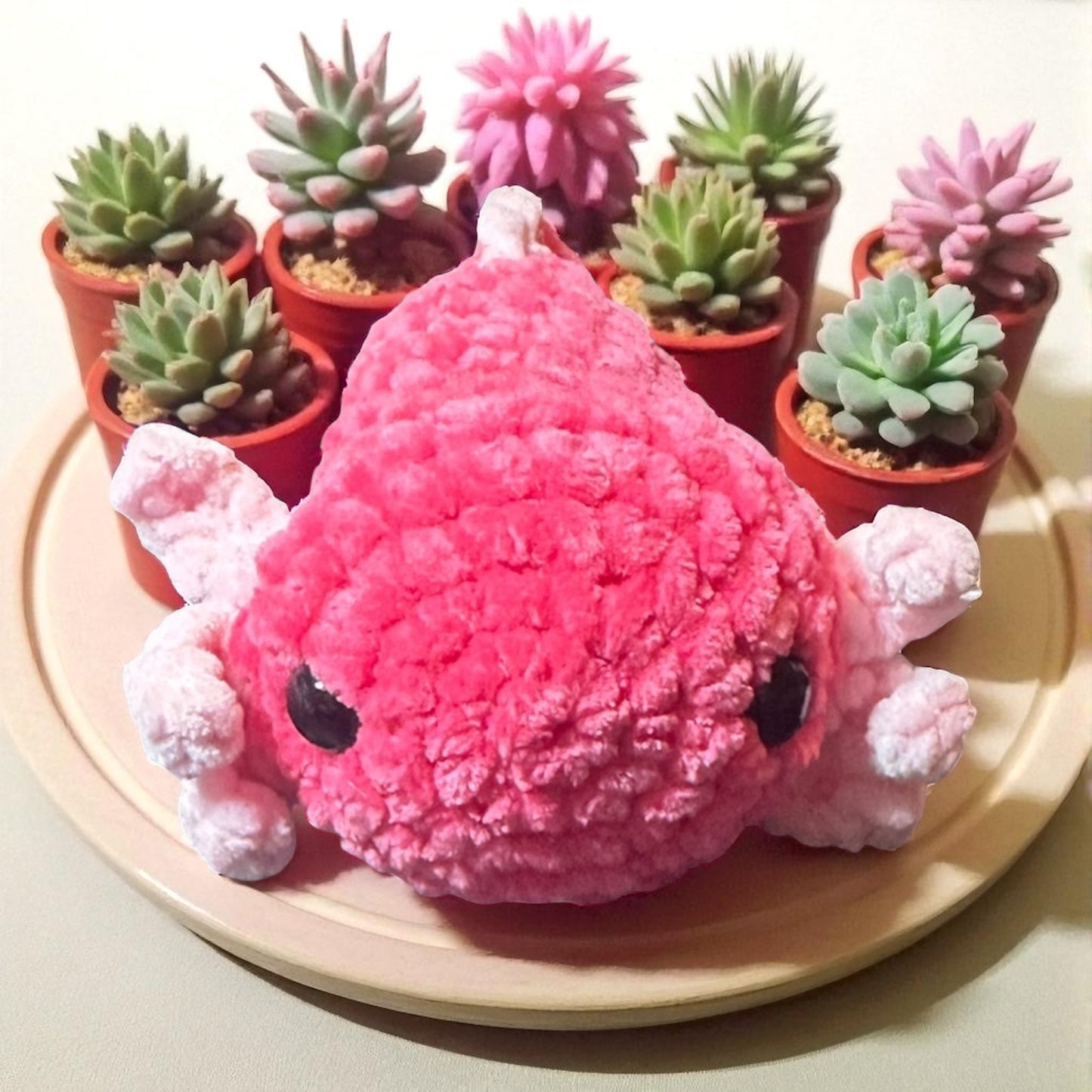 Crochet axolotl