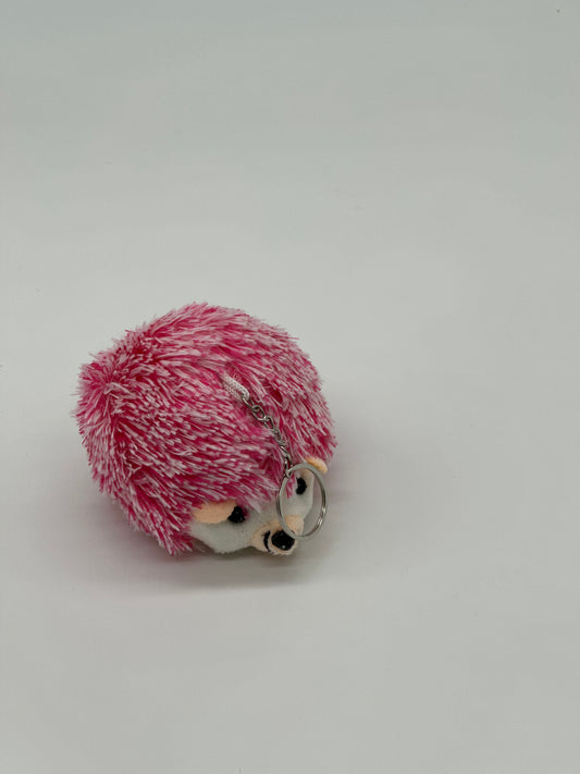 Pink hedgehog Keychain