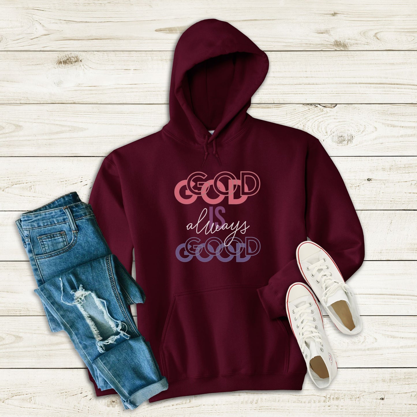 God Is Always Good Christian Apparel gifts for women, Bible Verse Shirt, Christian Gifts, Christian Streetwear, Bible Verse Tee, Christian Floral Bible Shirt