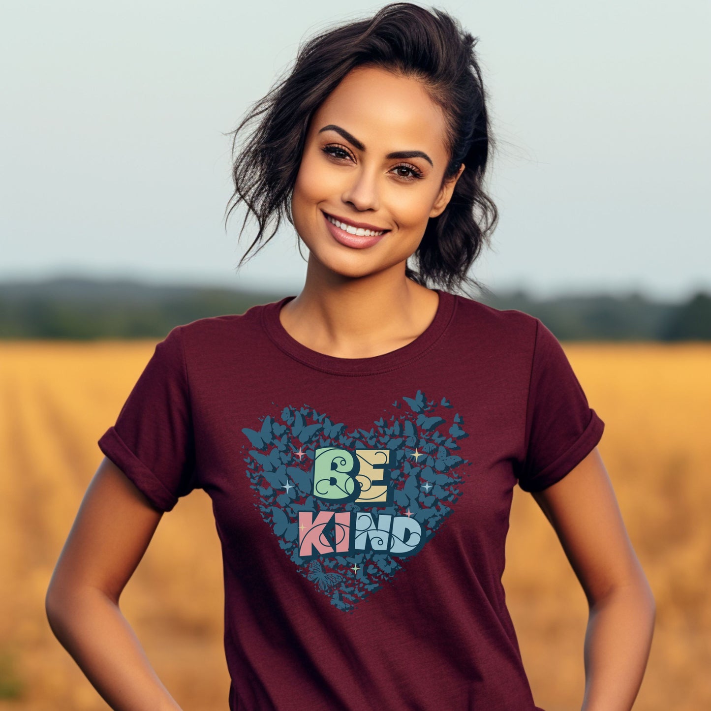 Be Kind Inspirational Shirt, Valentines Day Coffee Shirt, Coffee T-Shirt, Valentines Day Gifts for Her, Valentines Day Shirt