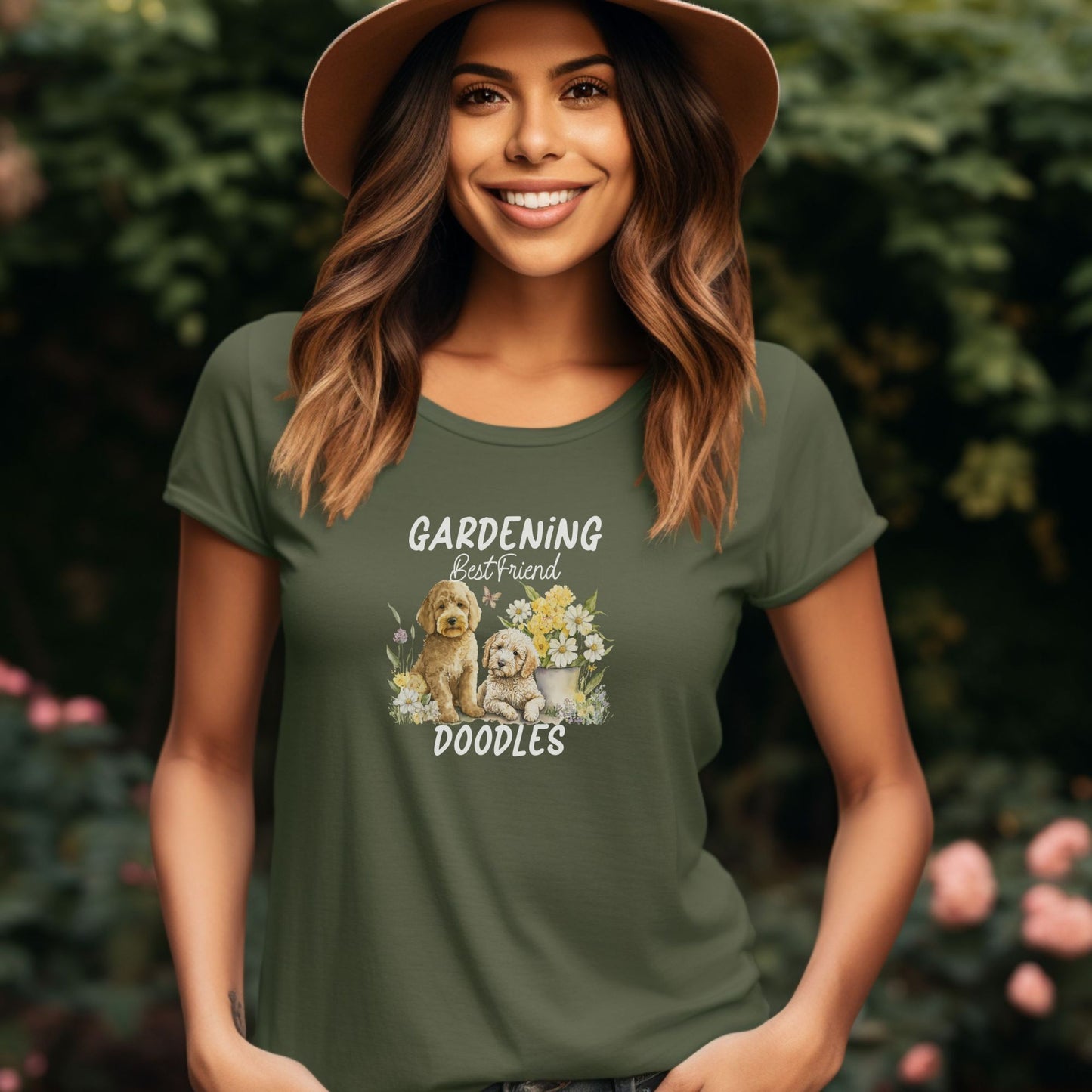 grandma garden, grandma shirt, grandmas garden, garden lover shirt, wild flower shirt, moms garden shirt, pet shirt, veterinarian gift, dog lover shirt, dog lover gift, dog mama, goldendoodle, golden doodle