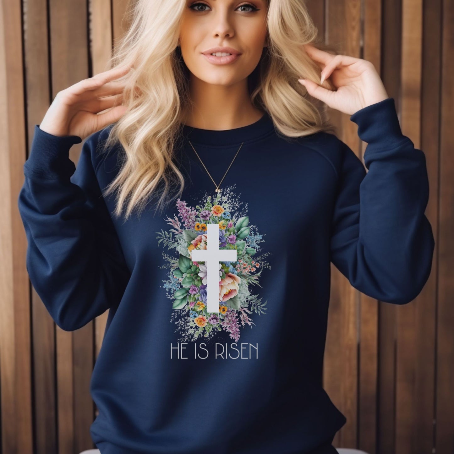 He Is Risen Christian Apparel gifts for women, Bible Verse Shirtshirt, Christian Gifts, Christian Streetwear, Bible Verse Crewneck, Floral Crewneck