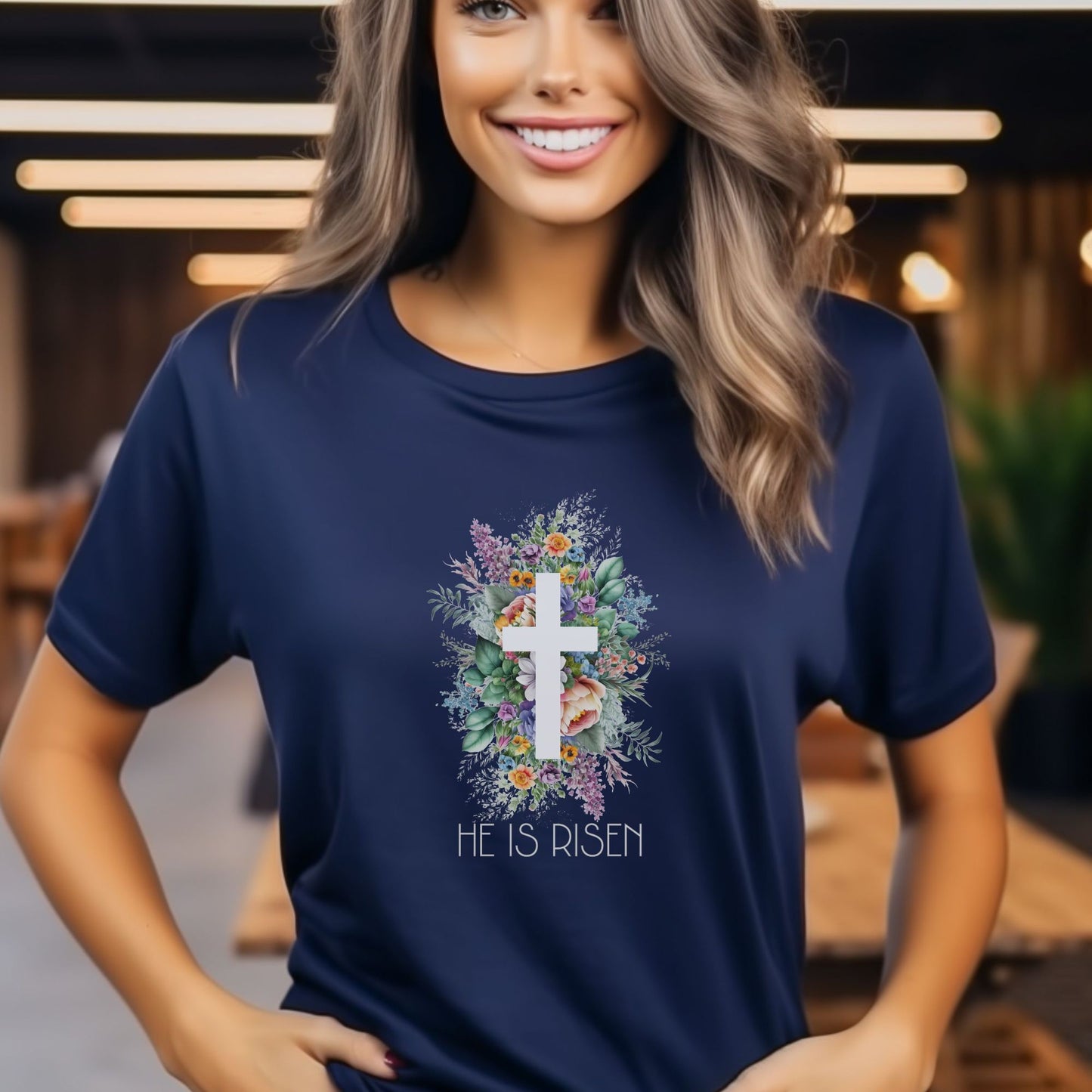 He Is Risen Christian Apparel gifts for women, Bible Verse Shirt, Christian Gifts, Christian Streetwear, Bible Verse Tee, Christian Floral Bible Shirt