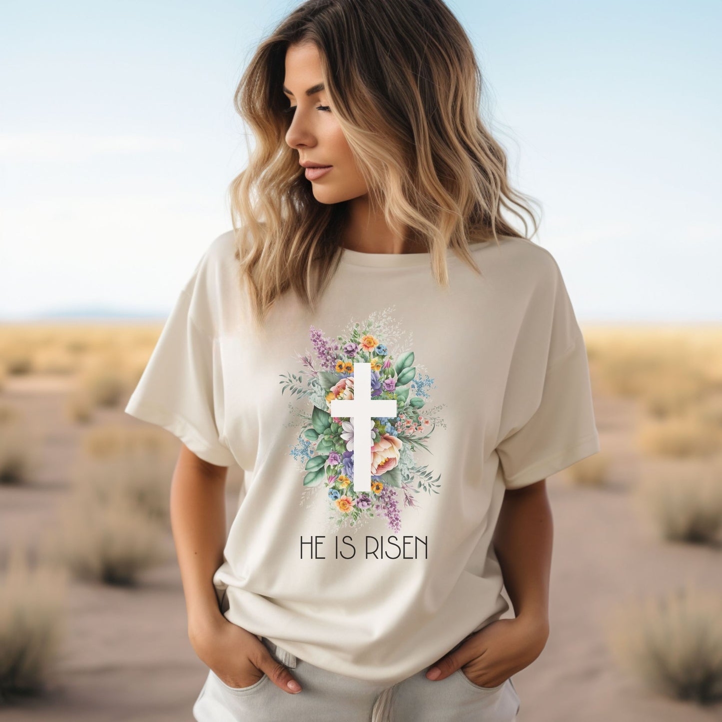 He Is Risen Christian Apparel gifts for women, Bible Verse Shirt, Christian Gifts, Christian Streetwear, Bible Verse Tee, Christian Floral Bible Shirt