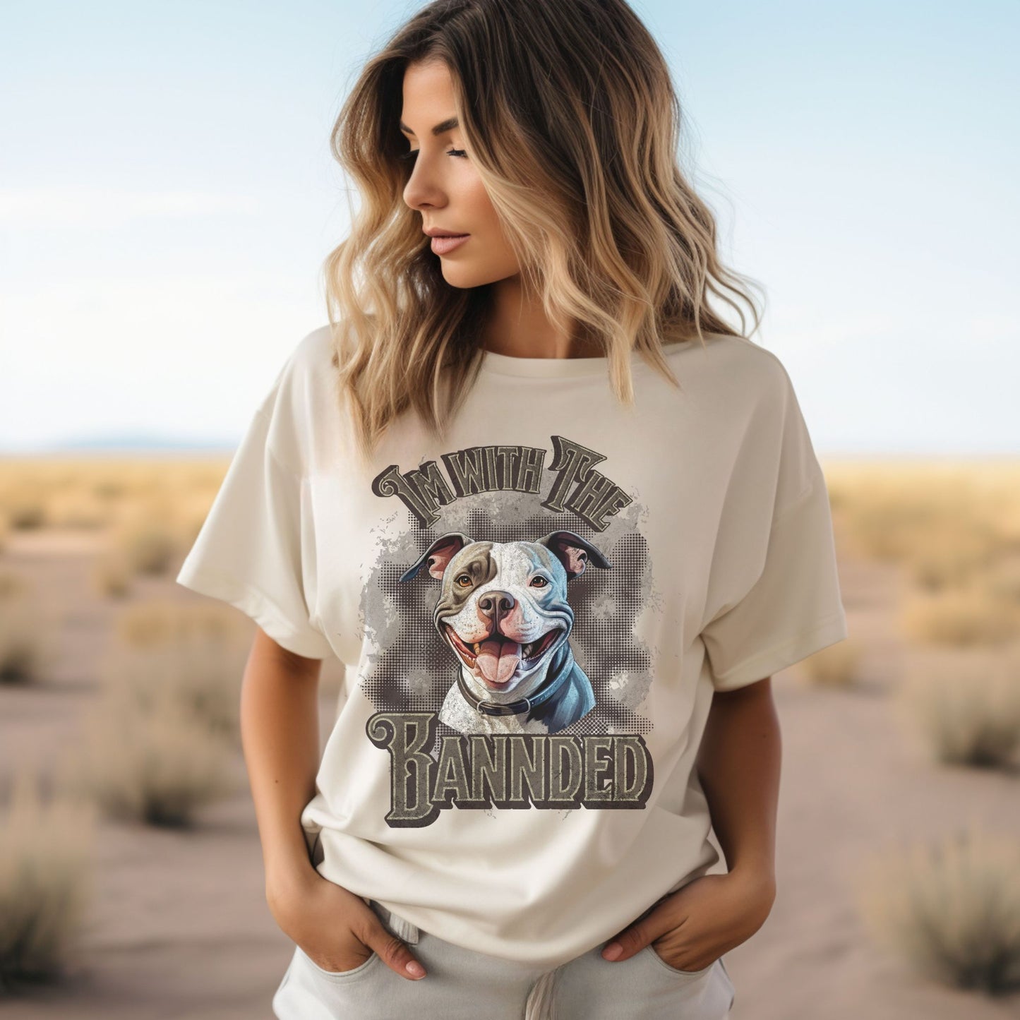 Pitbull I'm With The Banned Shirt, Pitbull Shirt, Dog Mom Shirt, Dog Mama Shirt, Dog Mom Gift, Pitbull Dad Shirt, Pitbull Mom Gift