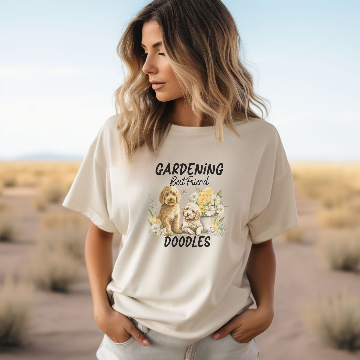 grandma garden, grandma shirt, grandmas garden, garden lover shirt, wild flower shirt, moms garden shirt, pet shirt, veterinarian gift, dog lover shirt, dog lover gift, dog mama, goldendoodle, golden doodle