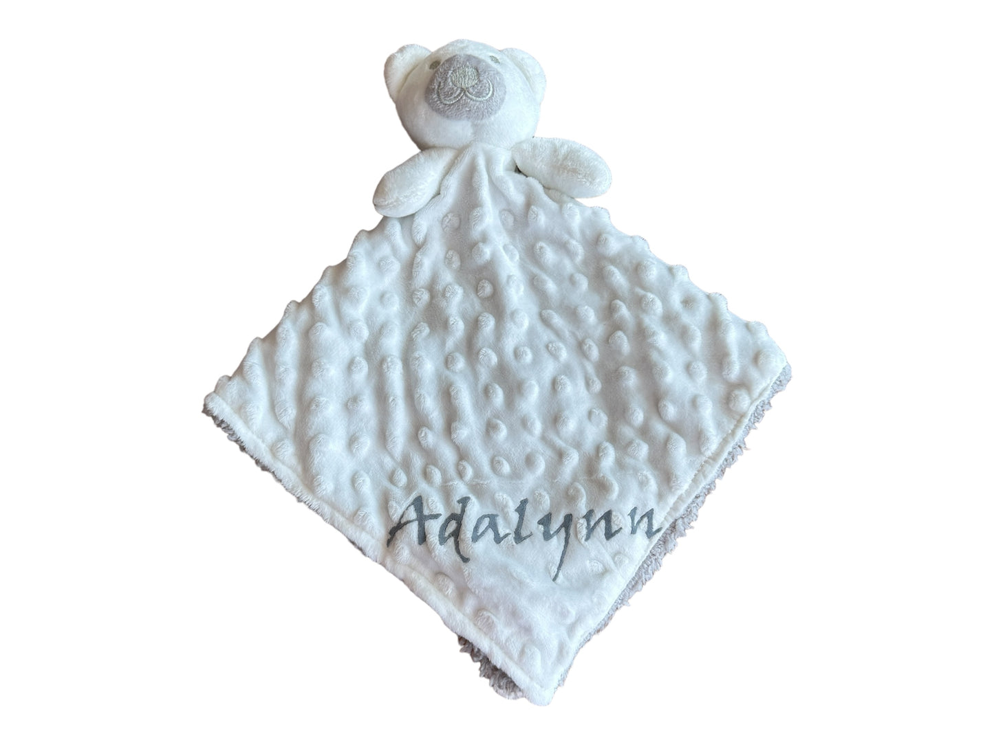 White Bear Baby Security Blanket