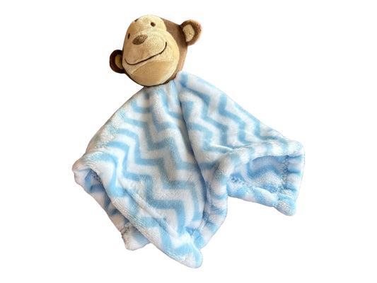 Monkey Snuggie Blue and White Strips