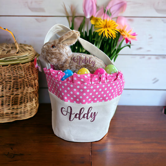 Personalized Easter Basket Boy and Girl Monogrammed Easter Basket, Easter Gift, Kids Easter Basket, Customized Easter Baskets