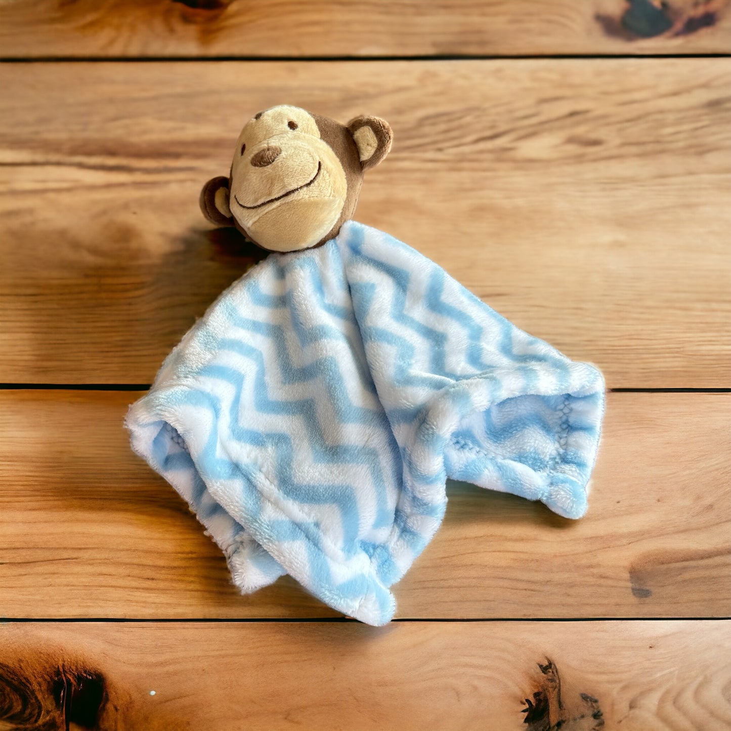 Monkey Snuggie Blue and White Strips