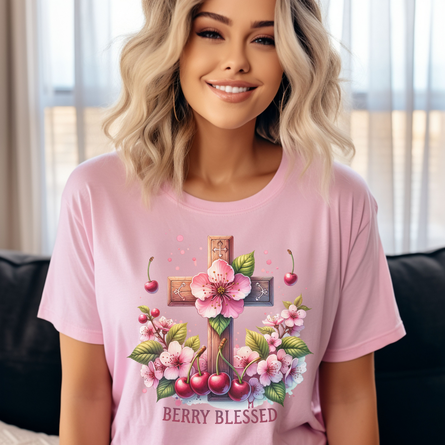 Berry Blessed Christian Apparel gifts for women, Bible Verse Shirt, Christian Gifts, Christian Streetwear, Christian Bible Shirt