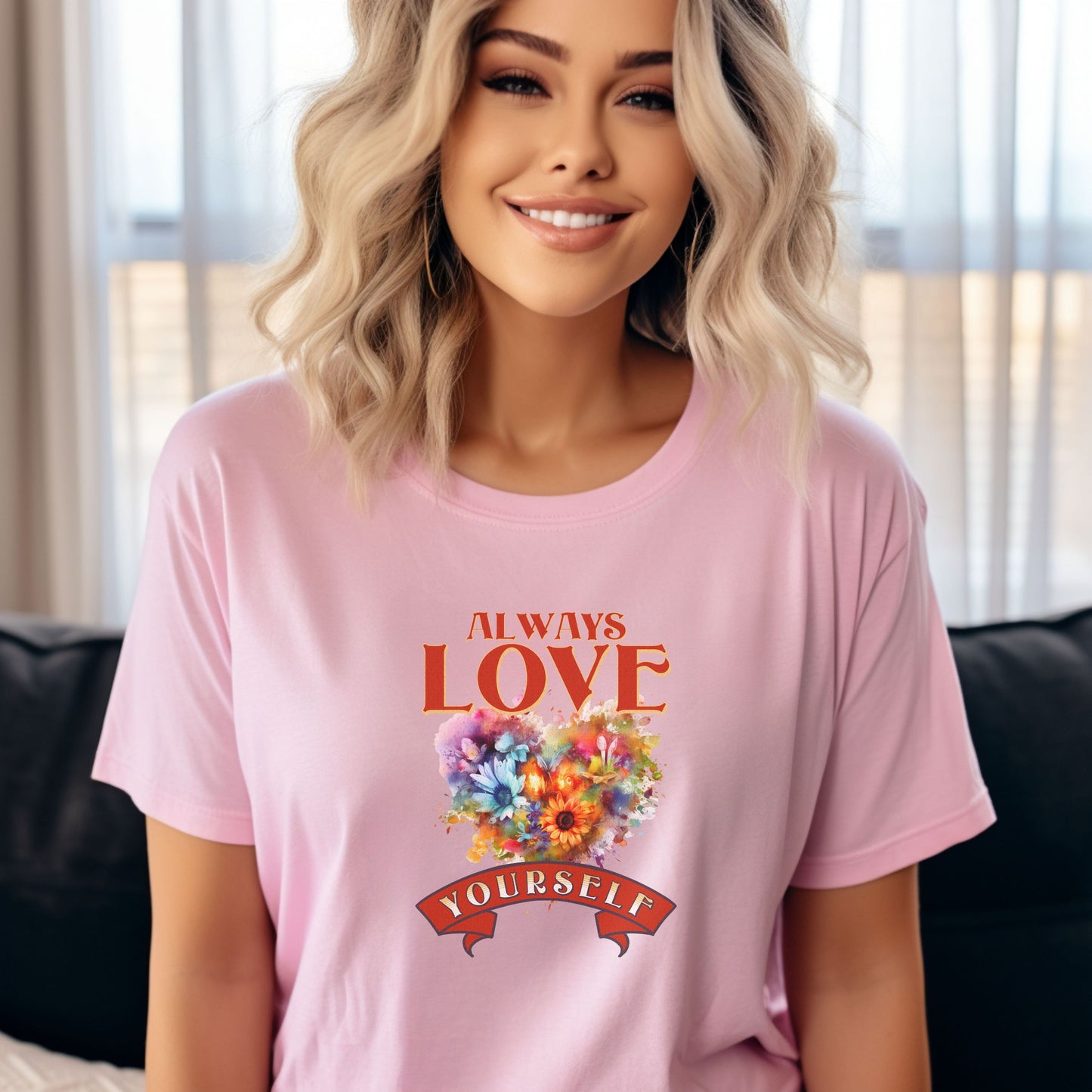 Always Love Yourself Valentines Day Shirt, Valentines Day Gifts for Her, Valentines Day Mental Health Awareness