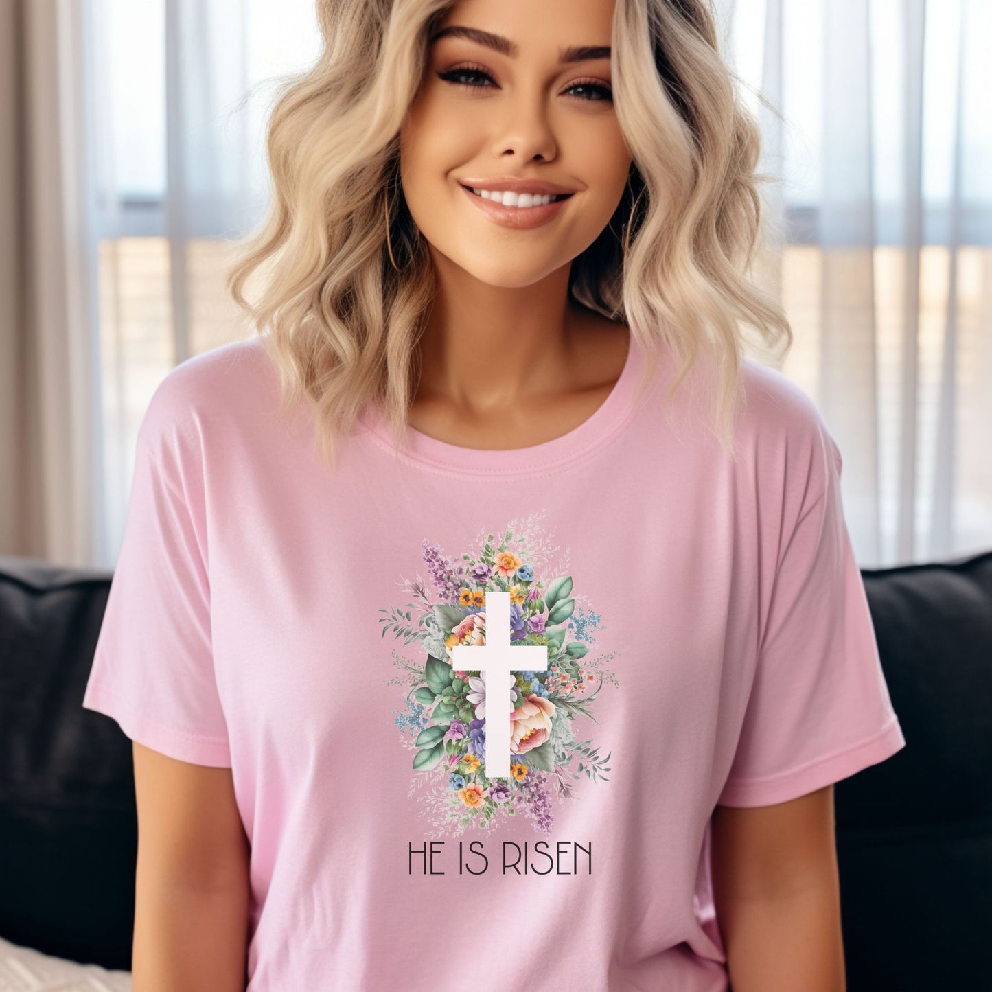 He Is Risen Christian Apparel gifts for women, Bible Verse Shirt, Christian Gifts, Christian Streetwear, Bible Verse Tee, Christian Floral Bible Shirt