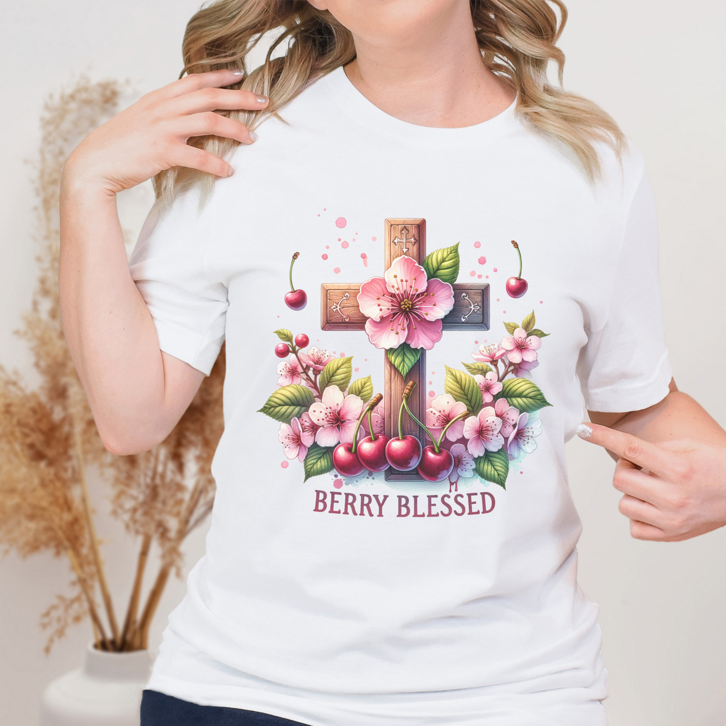 Berry Blessed Christian Apparel gifts for women, Bible Verse Shirt, Christian Gifts, Christian Streetwear, Christian Bible Shirt