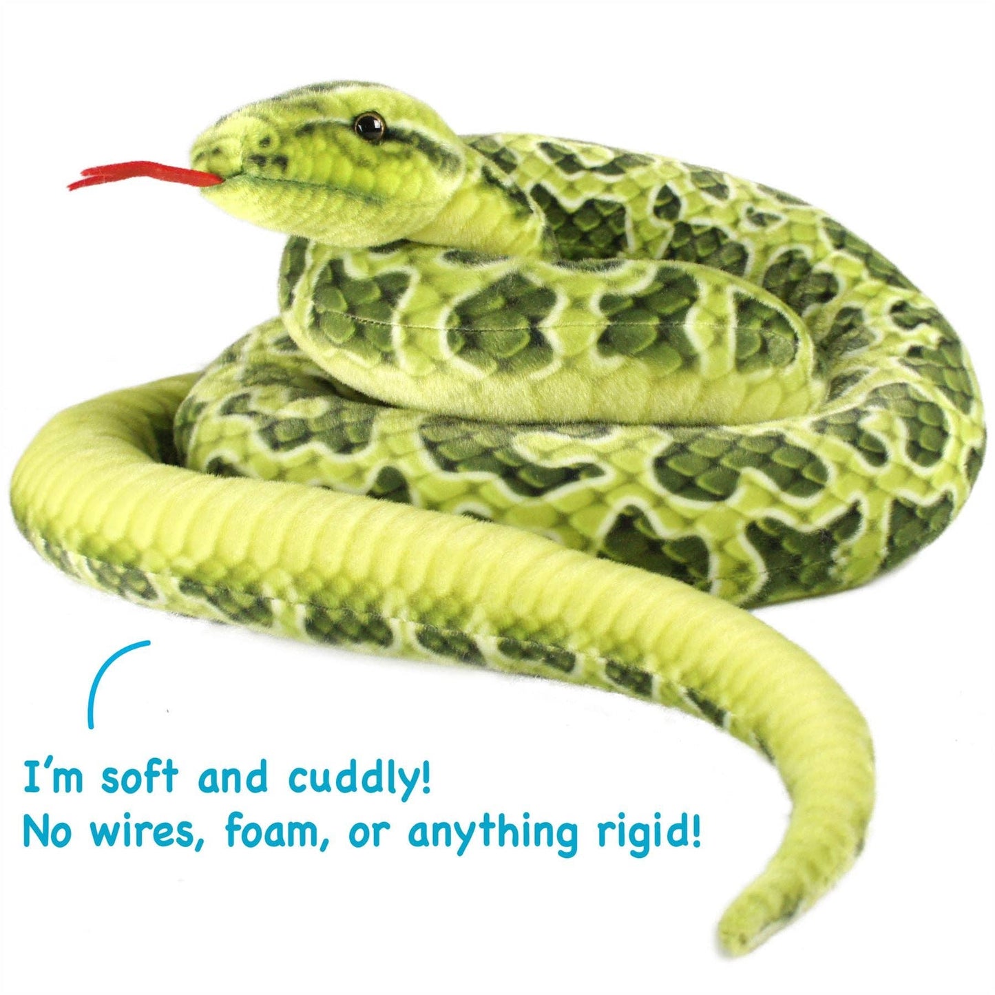 Gustavo The Green Anaconda | 100 Inch Stuffed Animal Plush