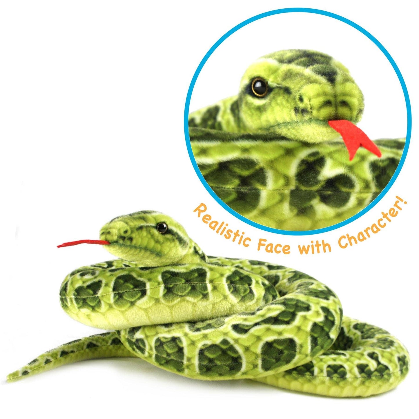 Gustavo The Green Anaconda | 100 Inch Stuffed Animal Plush